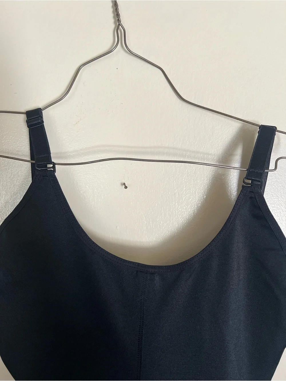 Vanna  Belt Black Scoop Neck Bodysuit